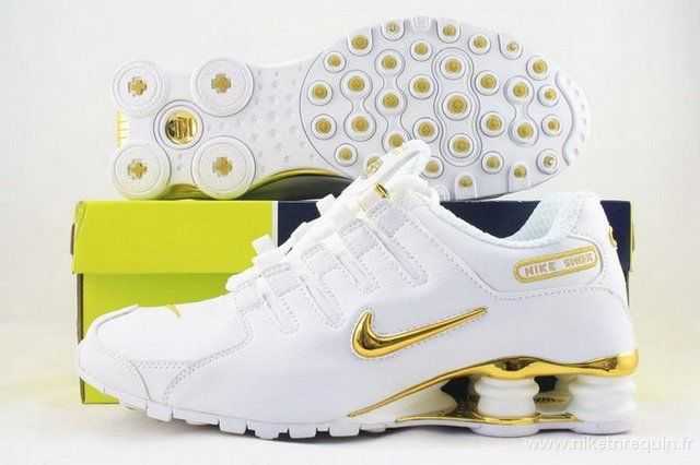 Nike Shox Nz En Or Blanc
